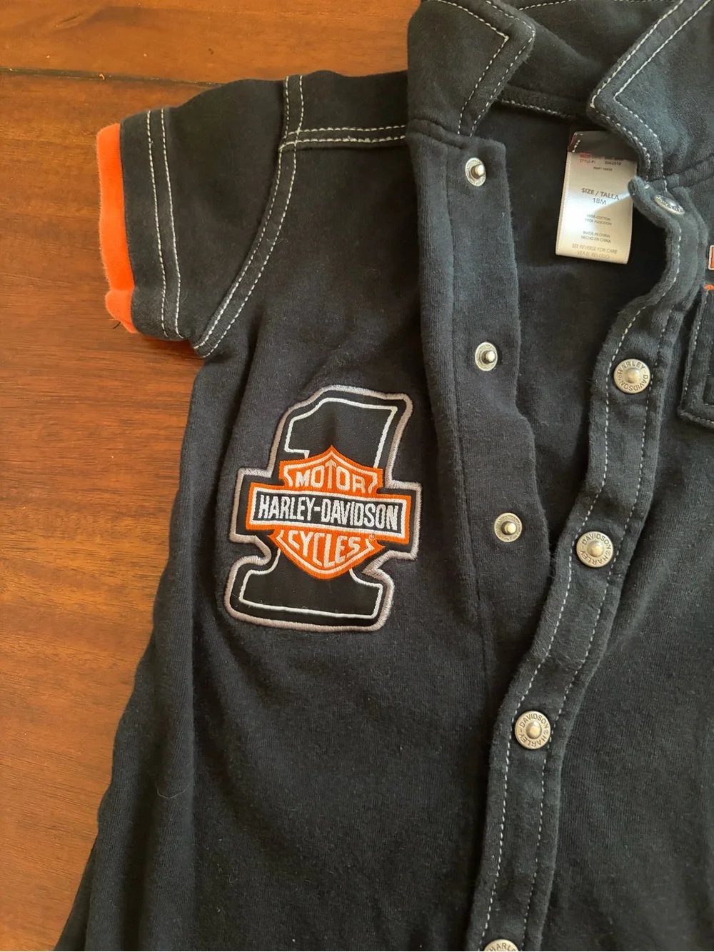 Harley Davidson Baby Outfit 18 Months